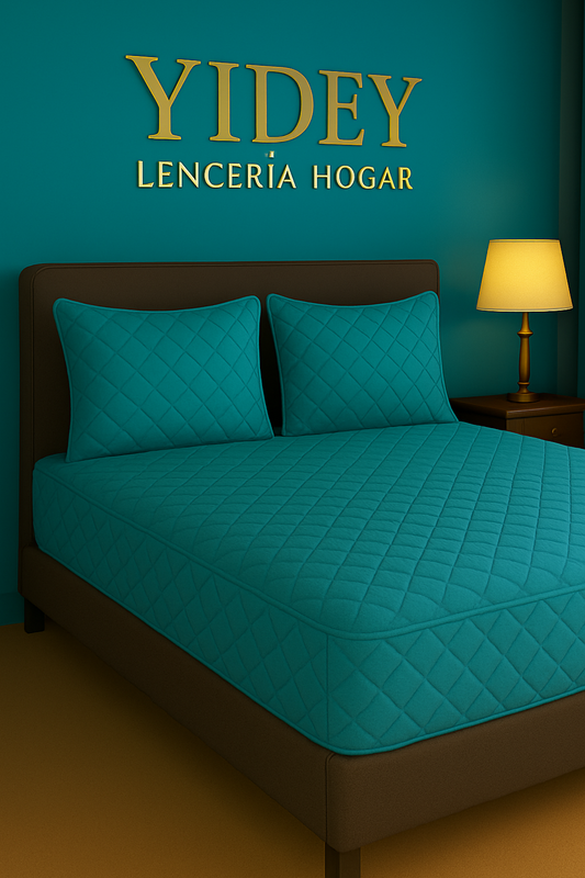 Protector de Colchon Antifluido Turquesa