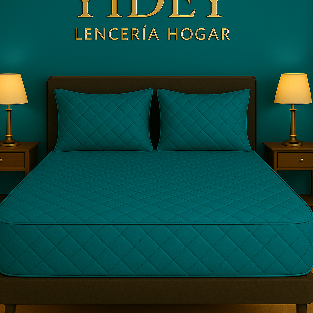 Protector de Colchon Antifluido Turquesa