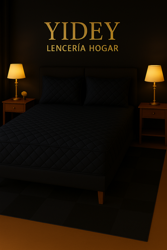 Protector de Colchon Antifluido Negro