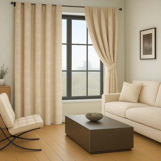 Cortinas Beige Marfil BlackOut 2.80mt * 2.20mt
