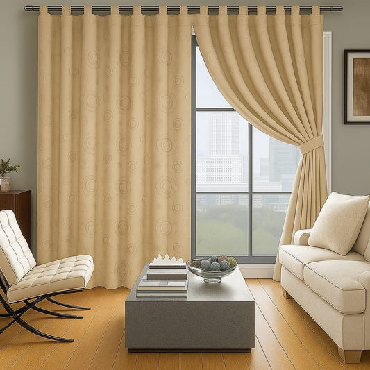 Cortinas Beige Marfil BlackOut 2.80mt * 2.20mt